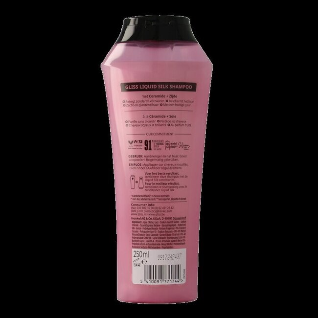 Gliss Kur Shampoo liquid silk 250 Milliliter