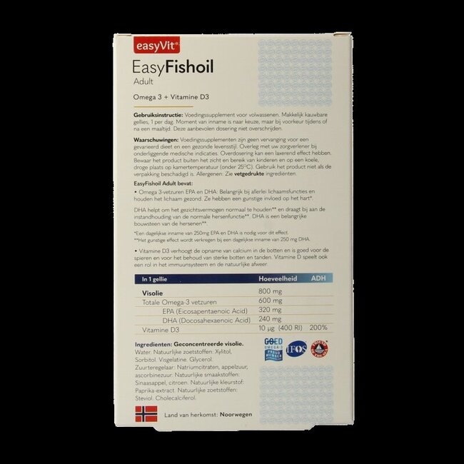EasyVit Easyfishoil adulte 30 Gummies