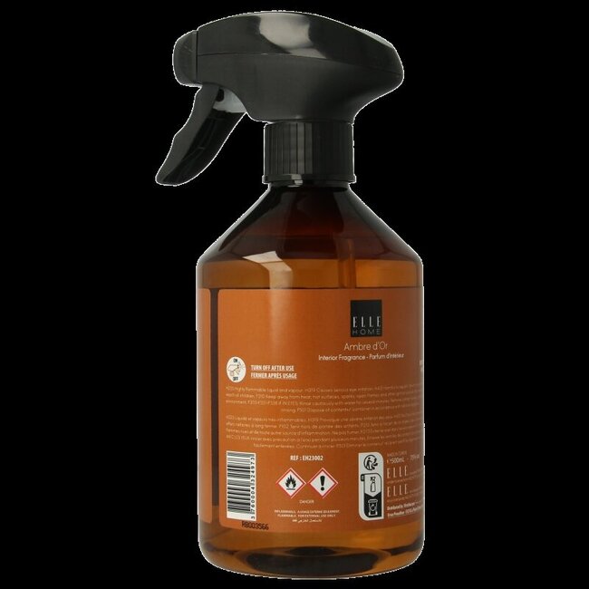 Elle Home Ambre d'or spray d'intérieur 500 ml