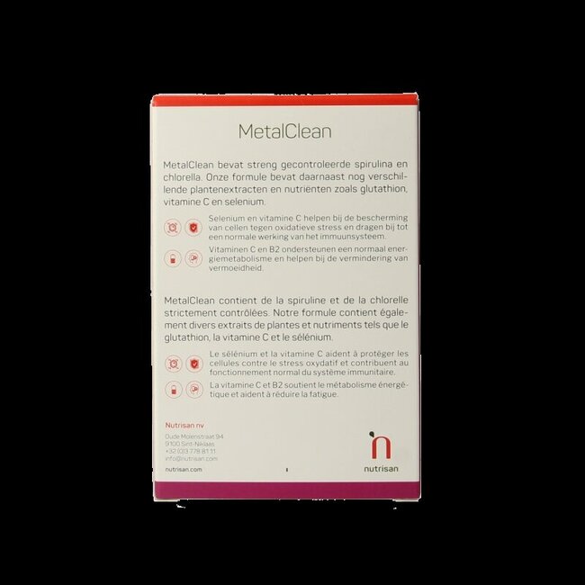 Nutrisan Metalclean 60 gélules végétales