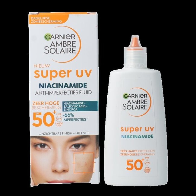 Ambre Solaire Fluide super UV à la niacinamide SPF50+ 40 ml