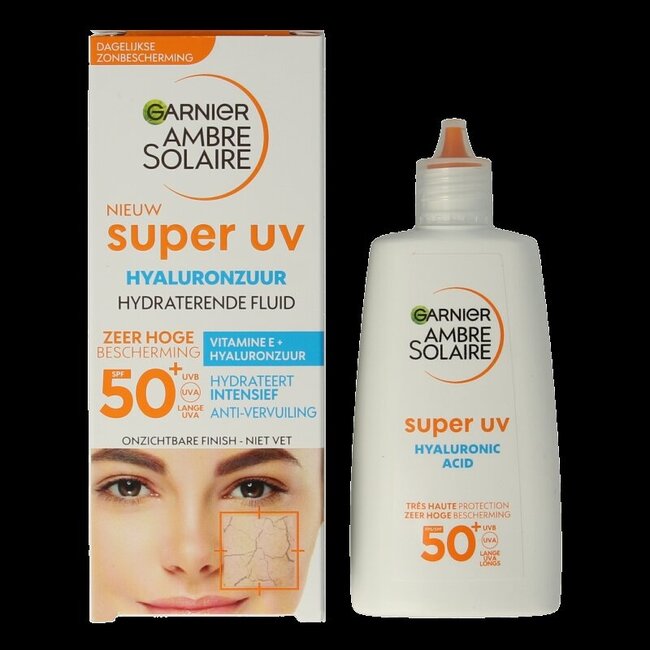 Ambre Solaire Fluide Super UV à l'acide hyaluronique SPF50+ 40 ml