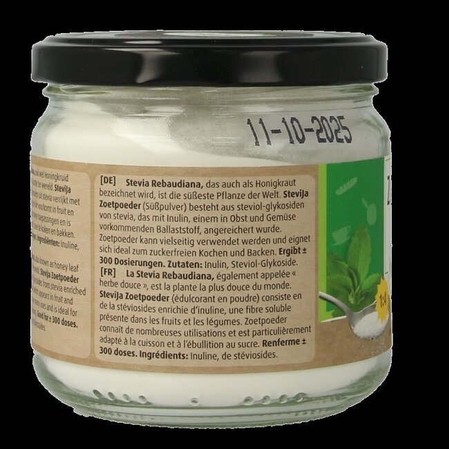 SteviJa Poudre Édulcorante - pot de stévia 180 g