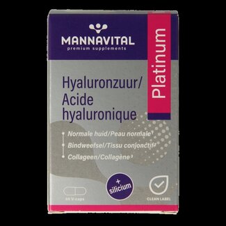 Mannavital Mannavital Acide Hyaluronique Platinum 60 Gélules