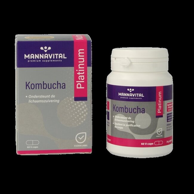 Mannavital Kombucha platinum 60 Vegetarische capsules