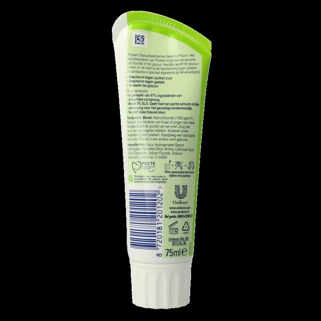 Dentifrice Prodent Protection Émail 5-12 ans 75 ml