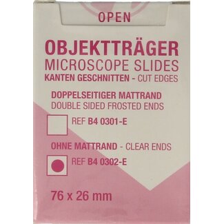 Mainit Objectglaasje 76x26 helder 50 Stuks