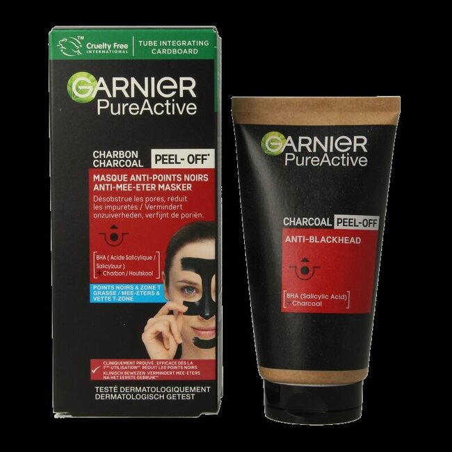 Garnier Pure active peel-off masker charcoal 50 Milliliter