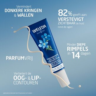 Weleda Weleda Blauwe gentaan & edelweiss oog en lipcontourcreme 10 Milliliter
