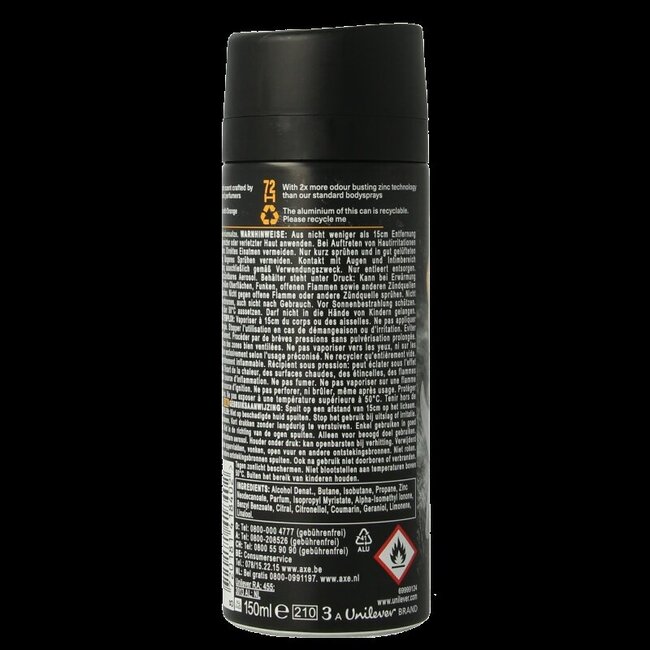 AXE Déodorant bodyspray black vanilla 150 ml