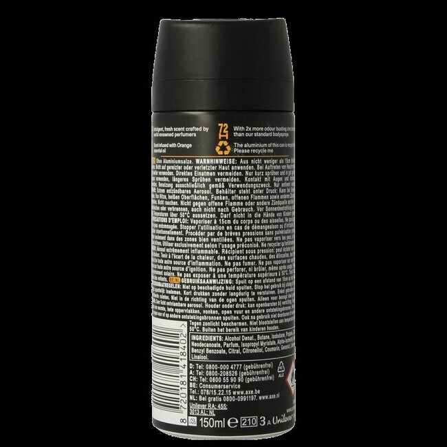 AXE Déodorant bodyspray black vanilla 150 ml