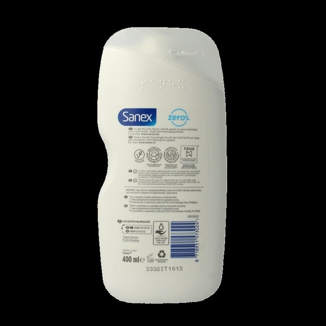 Sanex Douche zero% normal skin 400 Milliliter