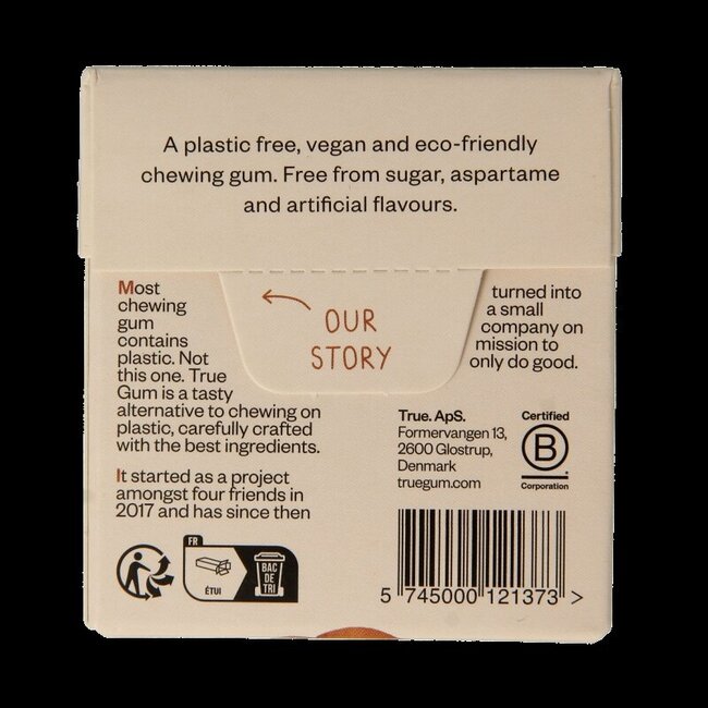 True Gum Cinnamon suikervrij 21 Gram