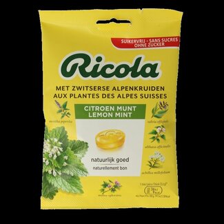 Ricola Ricola Citron Menthe sans sucres 75 g