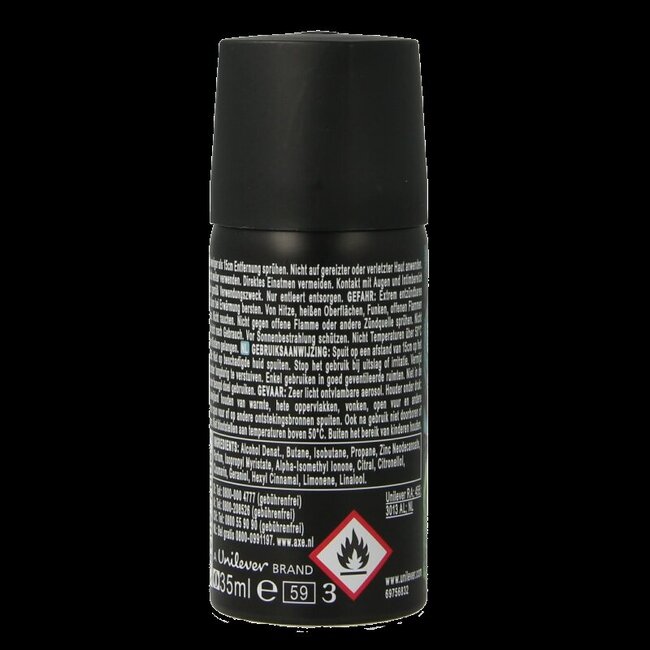 AXE Deodorant bodyspray aqua bergamot 35 Milliliter