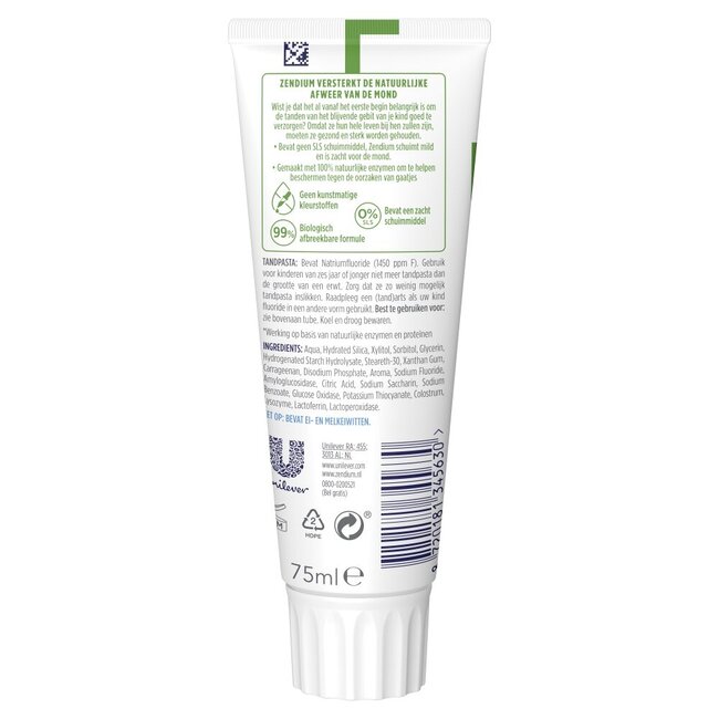 Dentifrice Zendium Junior 5-12 ans 75 ml