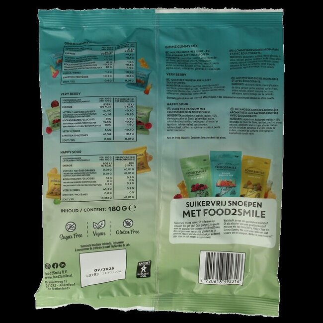 Food2Smile Party mix sachet à partager 9 sachets 180 g