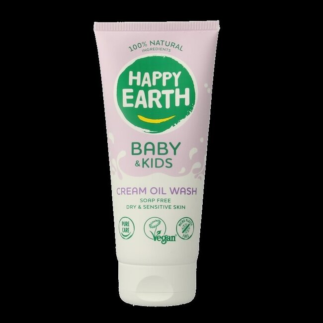Wasgel creme olie baby & kids 200 Milliliter