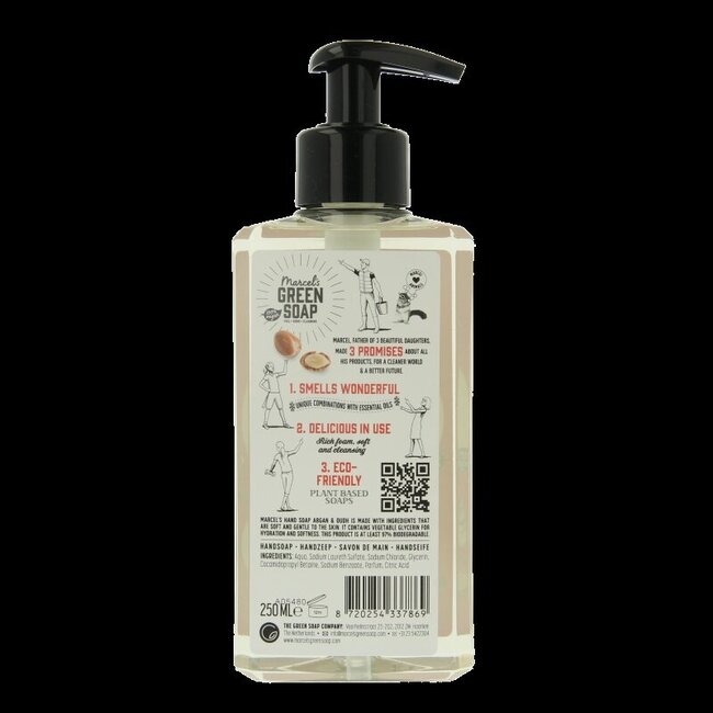 Marcel's Green Soap Savon pour les mains argan & oudh 250 ml