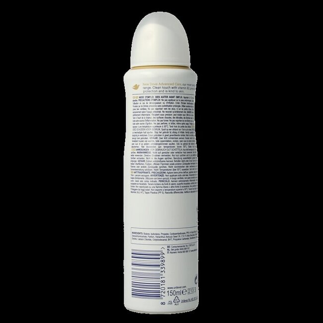 Dove Déodorant Clean Touch 150 ml
