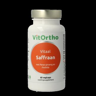 VitOrtho VitOrtho Saffraan vitaal 60 Vegetarische capsules