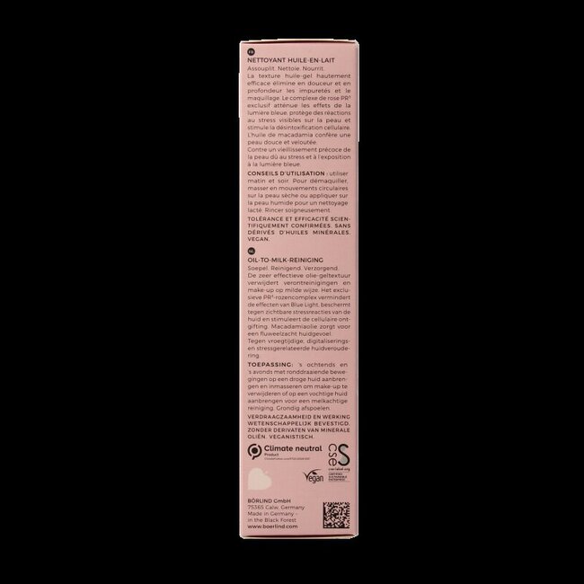 Borlind Rose nature huile nettoyante lactée 125 ml