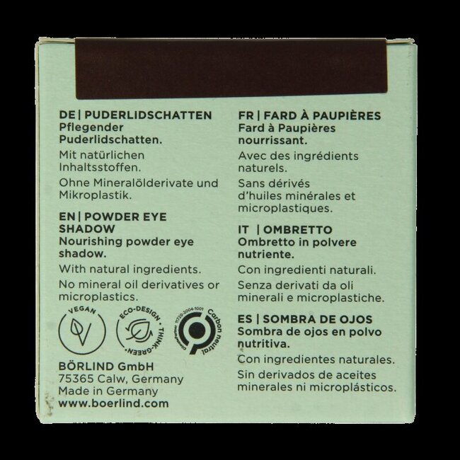 Borlind Ombre à paupières poudre mocha 1 pièce