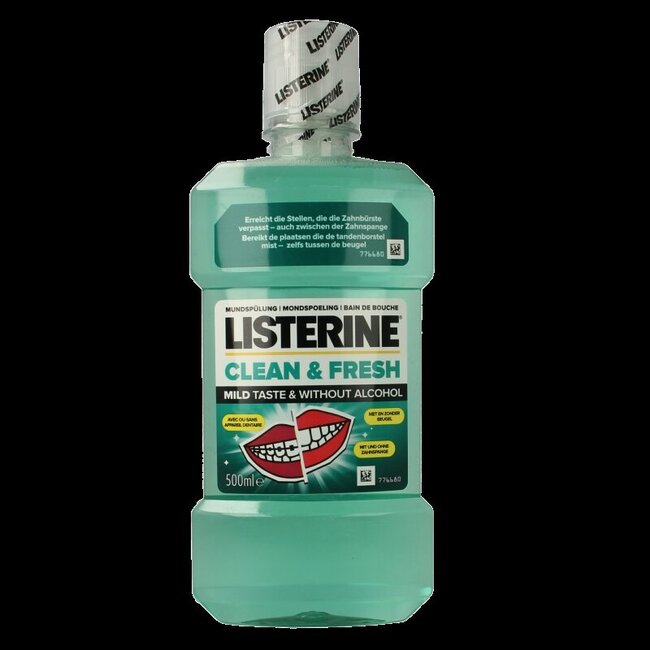 Listerine Bain de bouche Clean & Fresh 500 ml