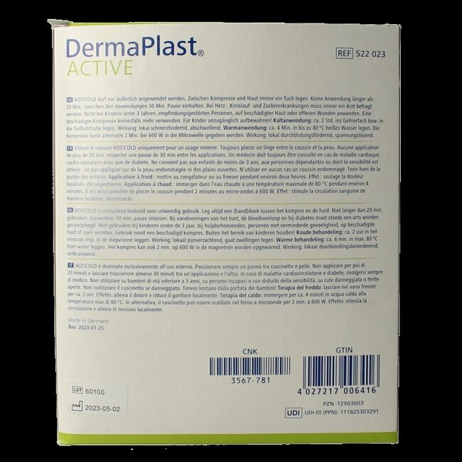 Dermaplast Active chaud & froid 12 x 19 1 pièce