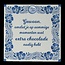 Voor jou ! Tablette de chocolat Bleu de Delft Juste pour le plaisir 90 g