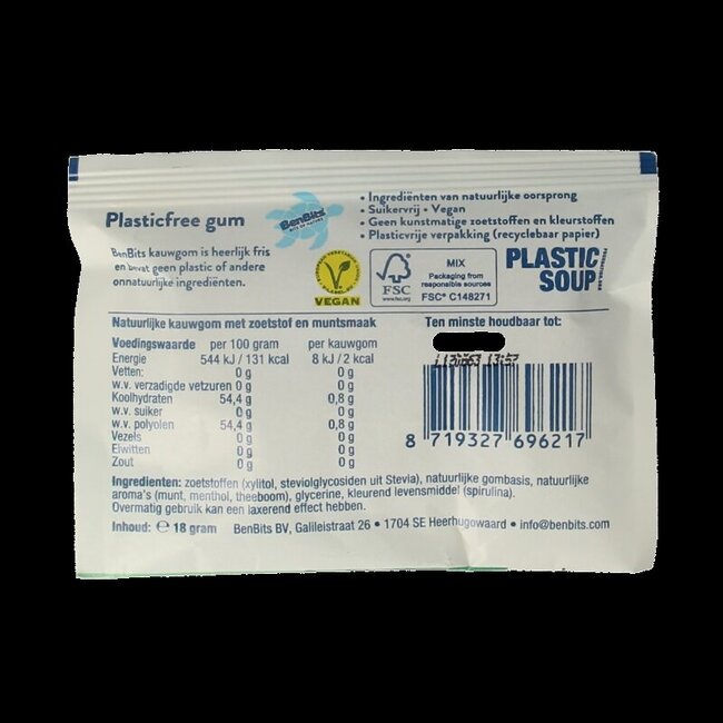 BenBits Spearmint sachet individuel 16 g