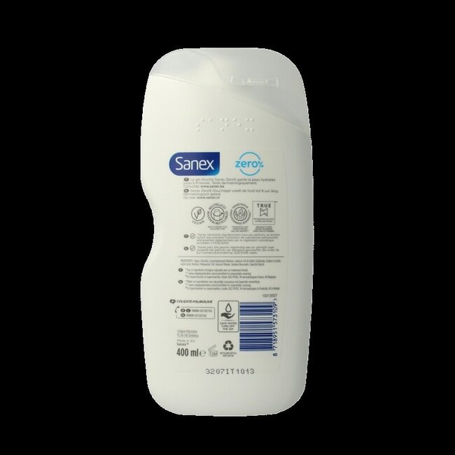 Sanex Shower zero% dry skin 400 Milliliter