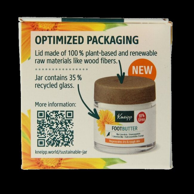 Kneipp Foot care voetbutter calendula sinaasappelolie 100 Milliliter