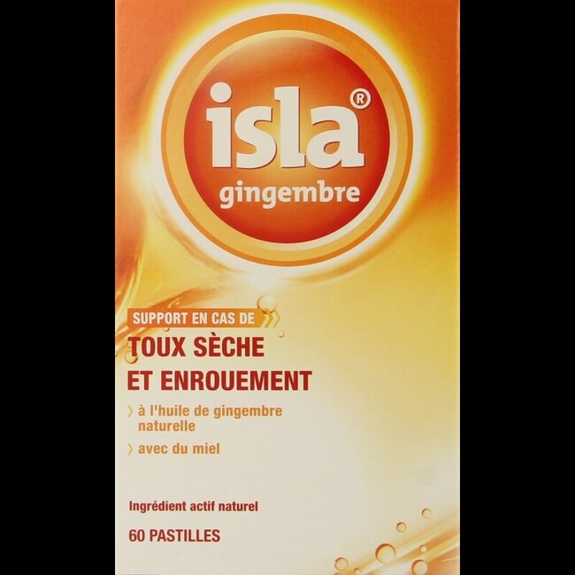 Isla Gingembre pastilles pour la gorge 60 Pastilles