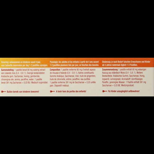 Isla Gember keelpastille 60 Pastilles