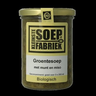 Kleinstesoepfabriek Kleinstesoepfabriek Soupe de légumes à la menthe et au miso bio 400 ml