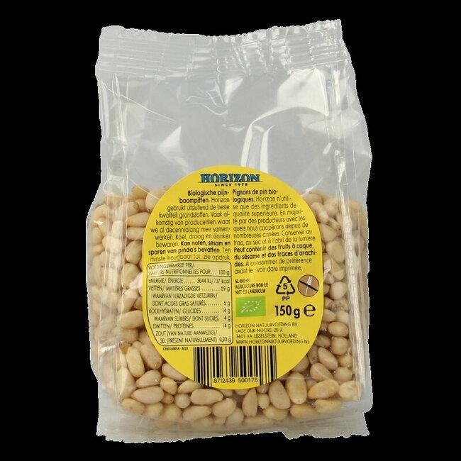 Horizon Pijnboompitten bio 150 Gram