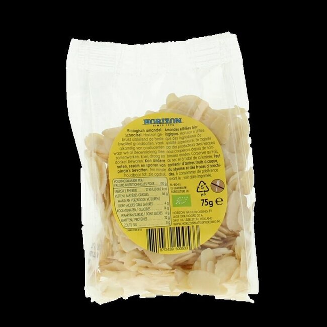 Horizon Amandes effilées blanchies bio 75 g