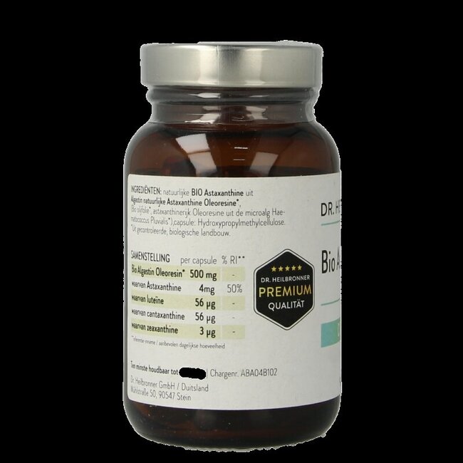 Dr Heilbronner Complexe d'Astaxanthine 4 mg vegan bio 90 Gélules