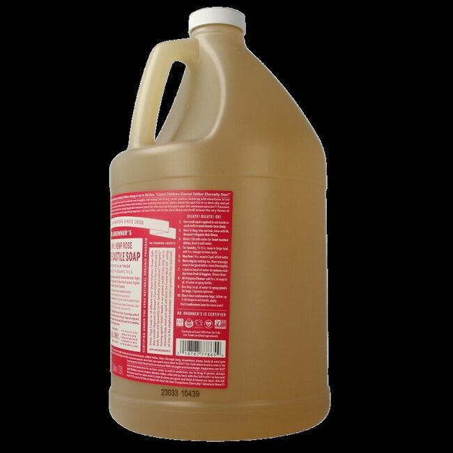 Dr Bronner's Savon liquide à la rose 3800 ml