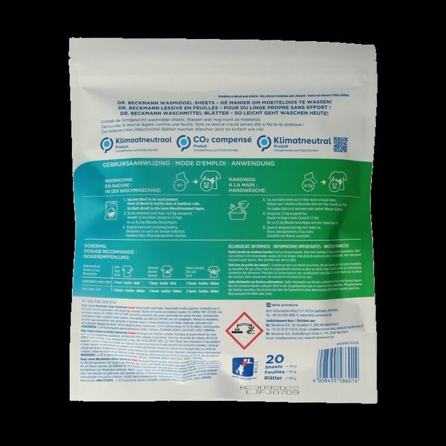 Dr.Beckmann Magic Leaves universel 20 pièces