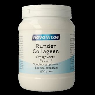 Nova Vitae Nova Vitae Runder collageen gras gevoerd Peptan 500 Gram