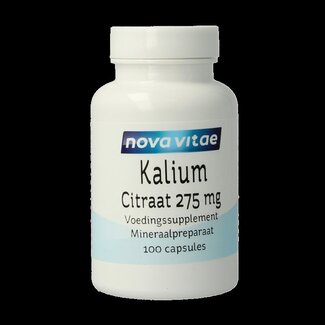 Nova Vitae Nova Vitae Kalium citraat 275mg 100 Capsules