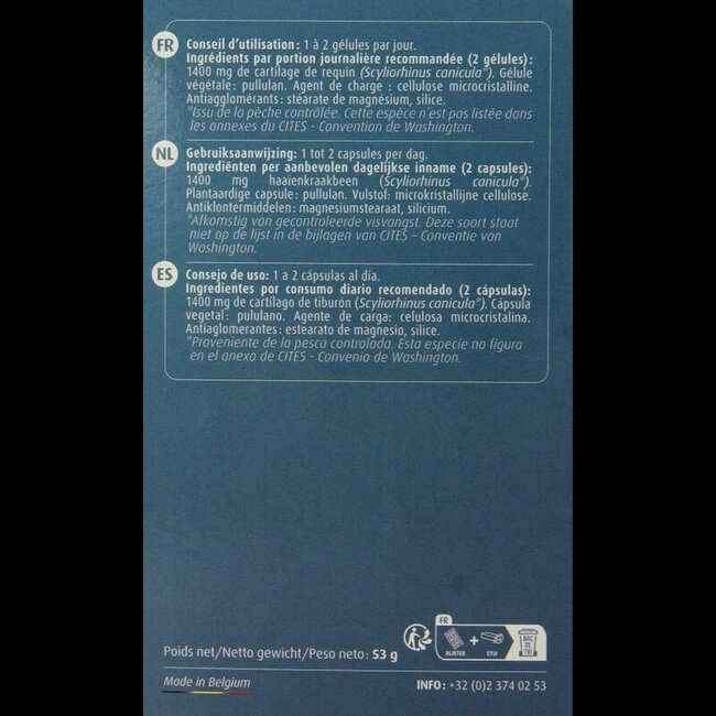 Trenker Cartilage de requin 60 gélules