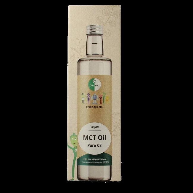 Go-Keto MCT olie C8 premium 500 Milliliter