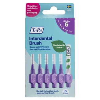 TePe Interdentale ragers original paars 1,1mm maat 6 6 Stuks
