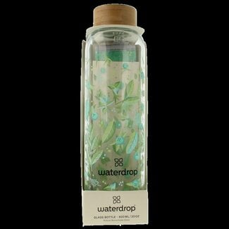 Waterdrop Glazen drinkfles edition clean 600ml 1 Stuks