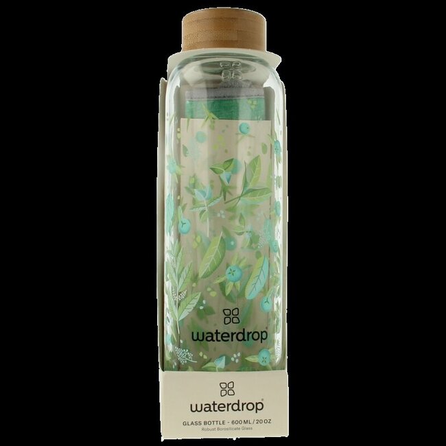 Waterdrop Glazen drinkfles edition clean 600ml 1 Stuks