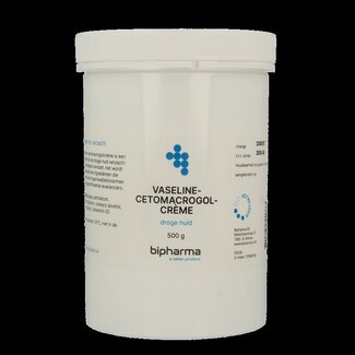 Bipharma Bipharma Crème vaseline cétomacrogol 500 g