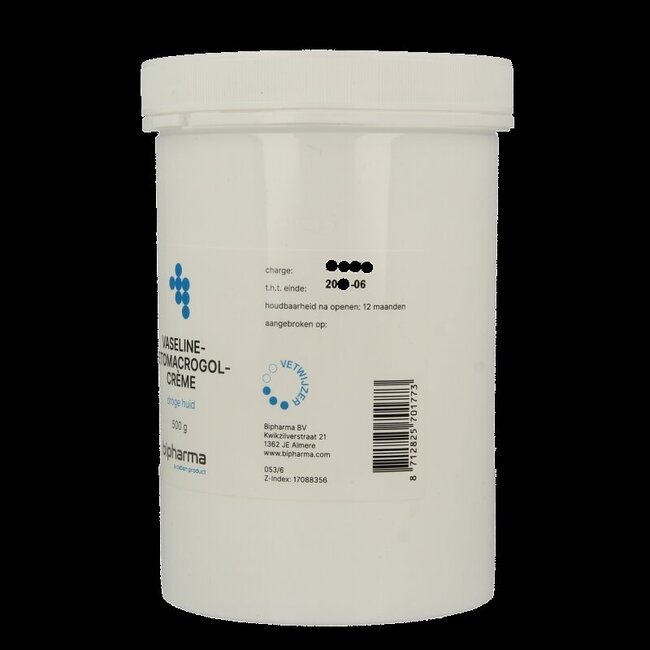 Bipharma Vaselinecetomacrogolcreme 500 Gram